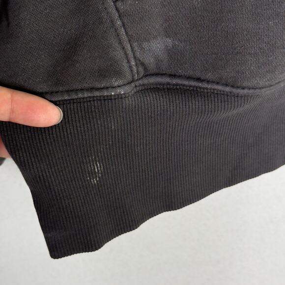 Free People Movement L Think Future Hoodie Washed Black Pullover *flaw - Picture 11 of 12